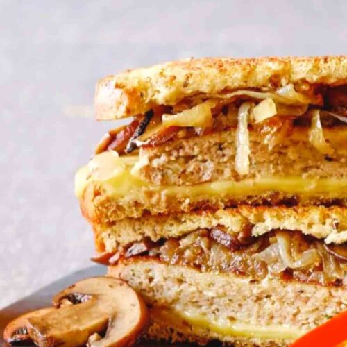 double decker turkey patty melt